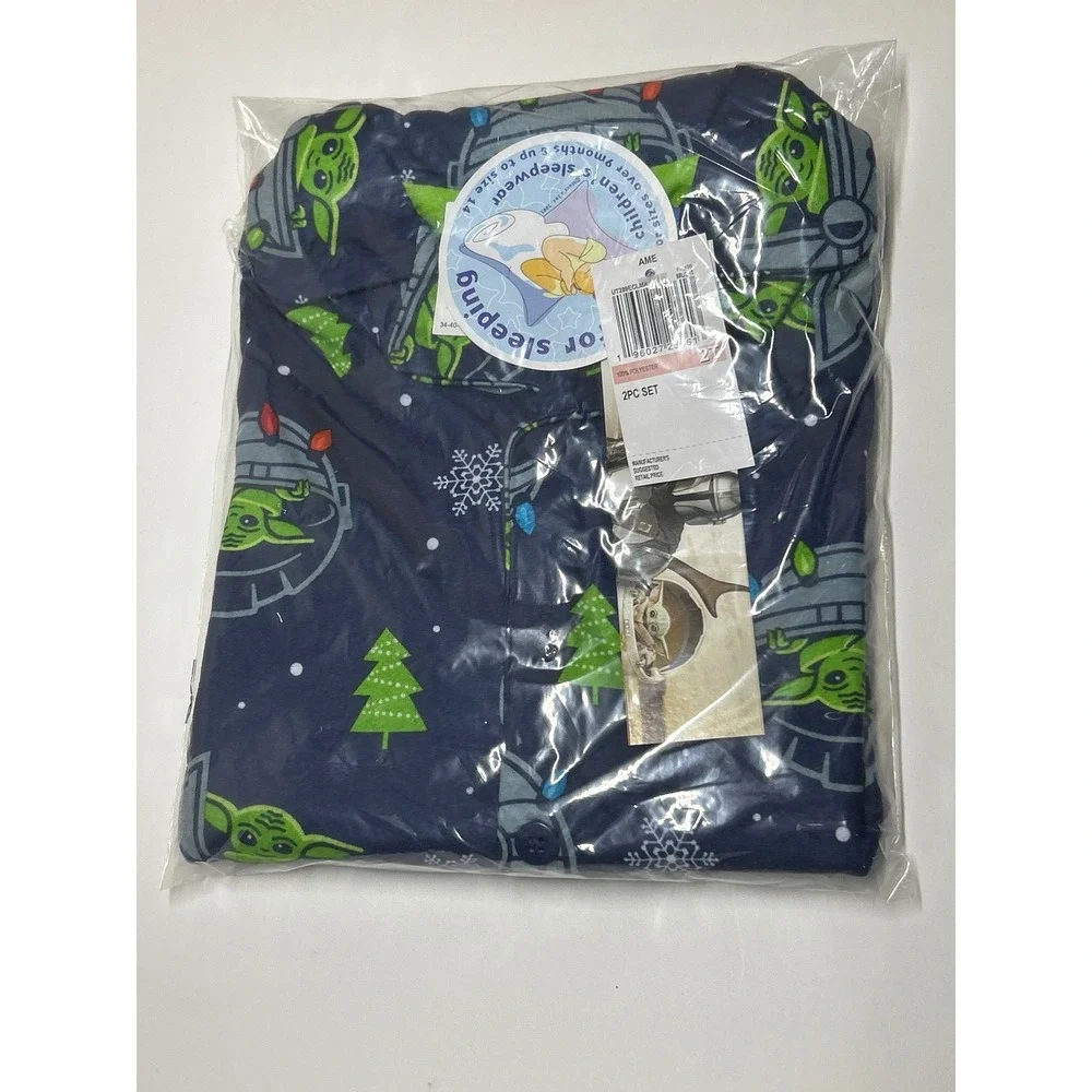 The Mandalorian Winter Toddler‎ Boys Top and Bottom 2 Pc Pajama Set - Size 2T